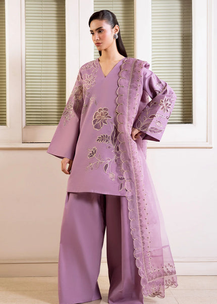 Sheenora | Fresco Lawn Edit '26 - Mauve Elegance