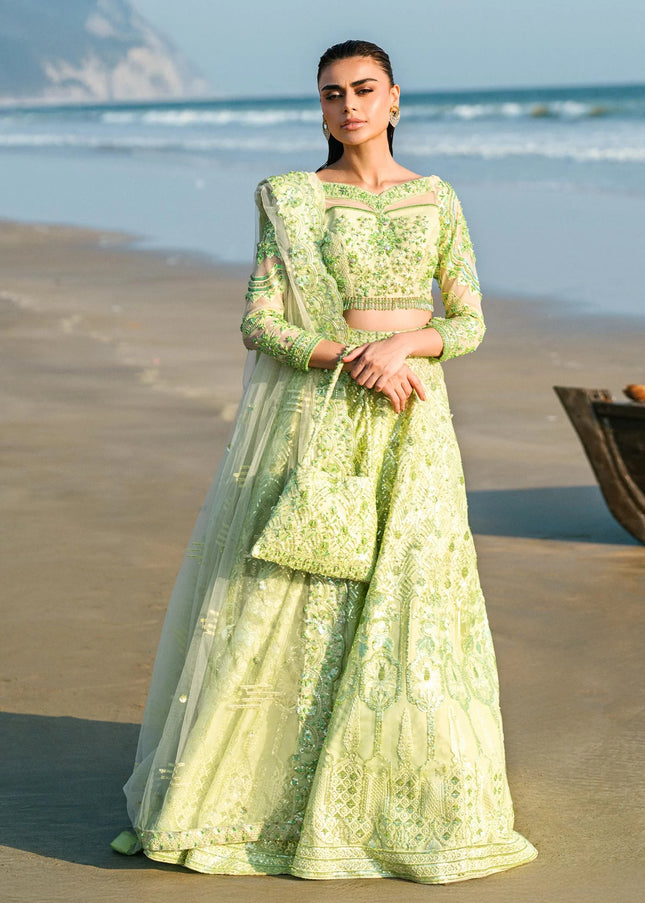 Waqas Shah | Amarige Luxury Formals - Mint Bloom