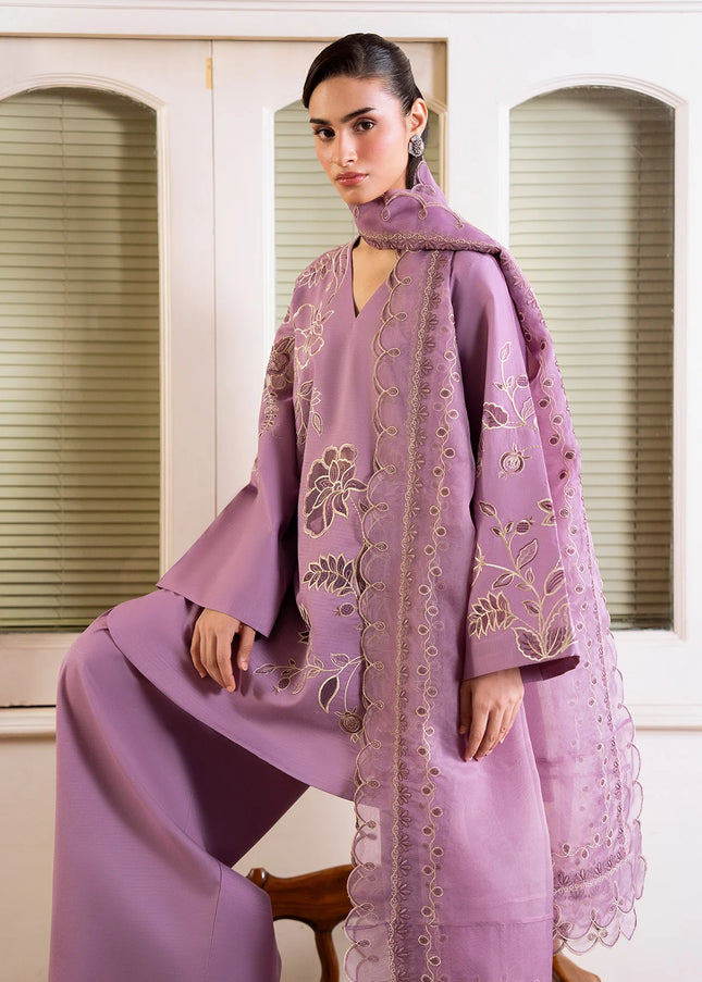 Sheenora | Fresco Lawn Edit '26 - Mauve Elegance