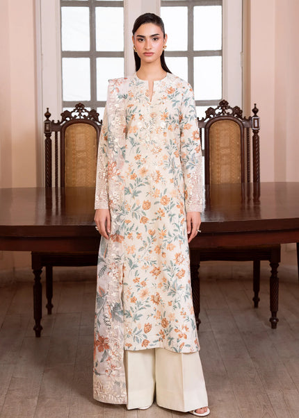 Sheenora | Fresco Lawn Edit '26 - Ivory Muse
