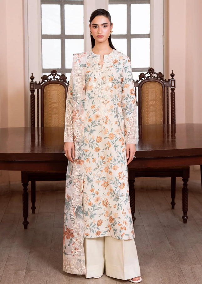 Sheenora | Fresco Lawn Edit '26 - Ivory Muse