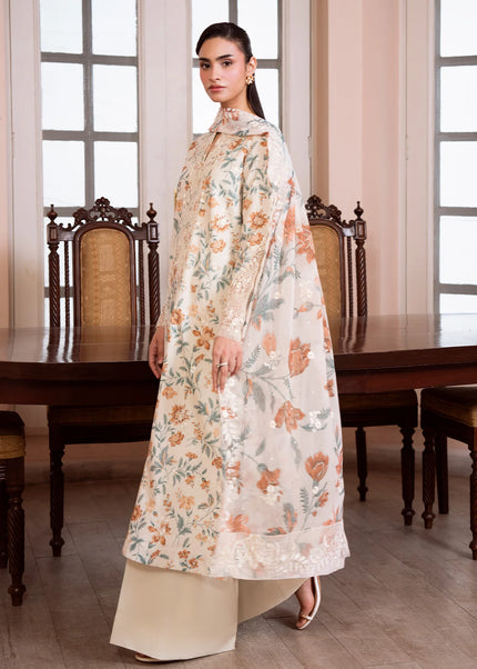 Sheenora | Fresco Lawn Edit '26 - Ivory Muse