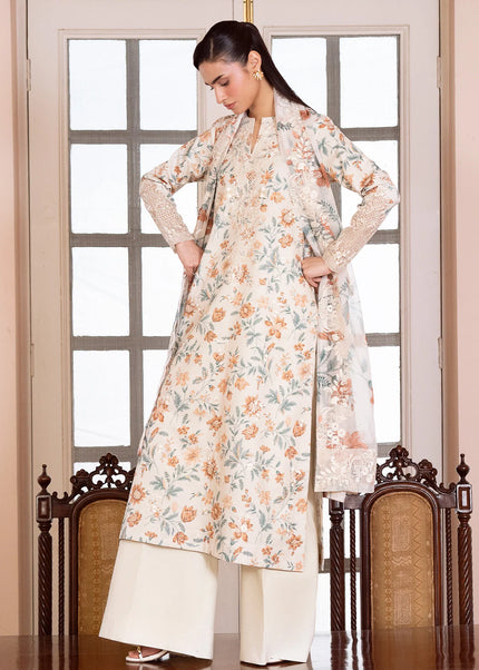 Sheenora | Fresco Lawn Edit '26 - Ivory Muse