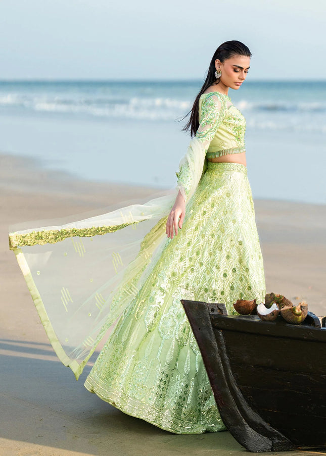 Waqas Shah | Amarige Luxury Formals - Mint Bloom