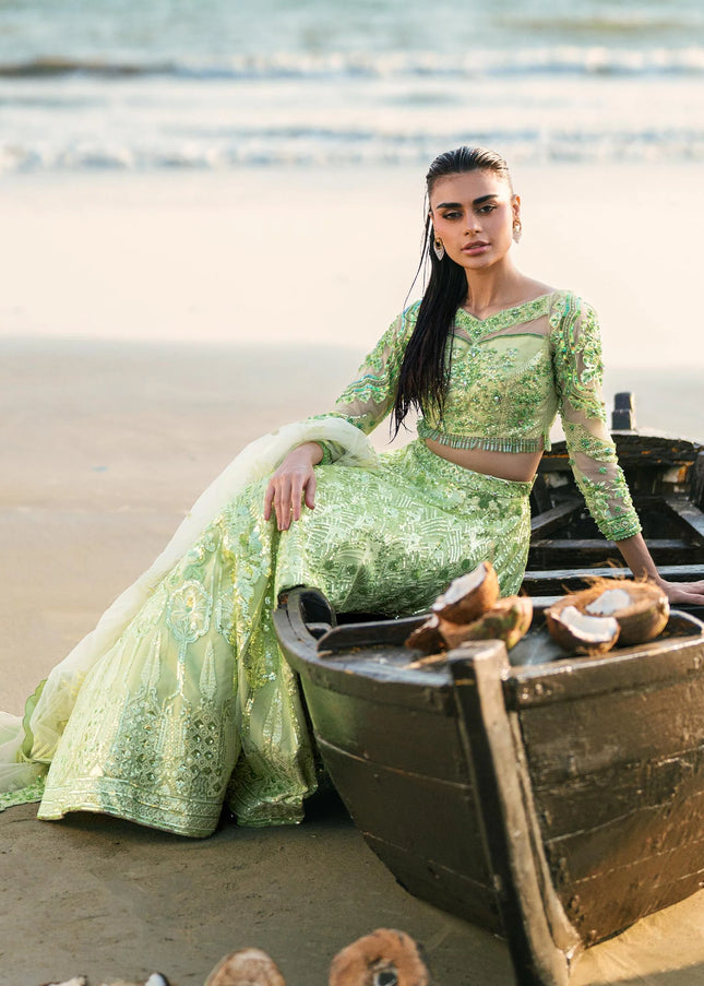 Waqas Shah | Amarige Luxury Formals - Mint Bloom