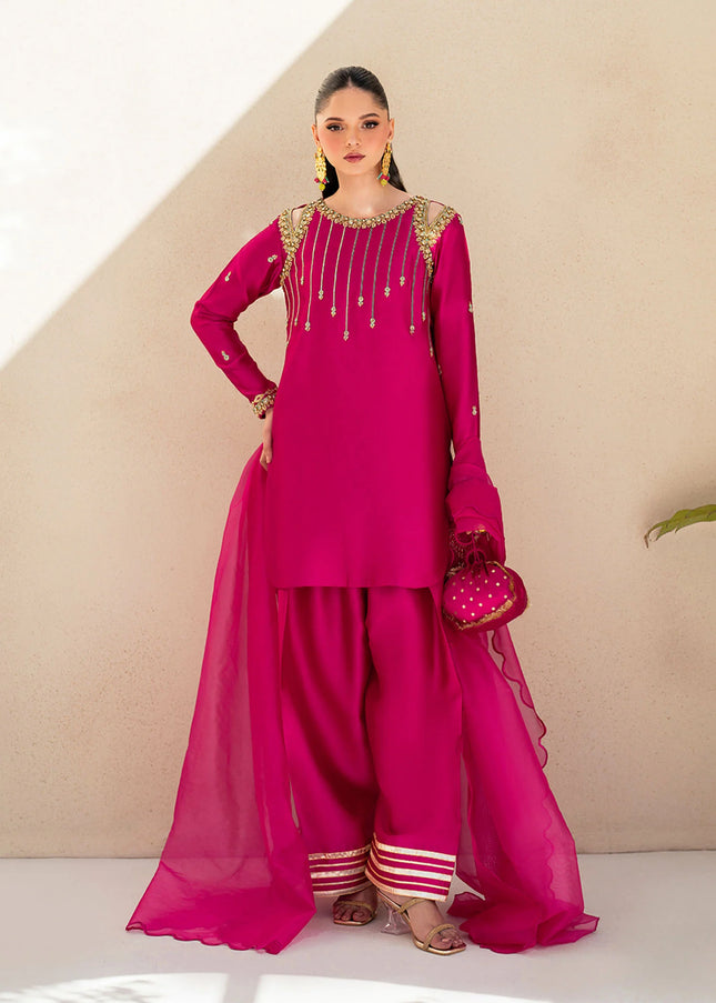 Dastoor | Maahi Luxury Pret'25 - Fuchsia Rose