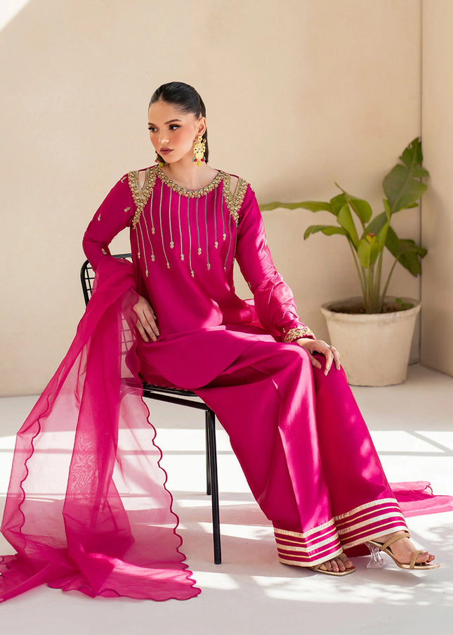 Dastoor | Maahi Luxury Pret'25 - Fuchsia Rose
