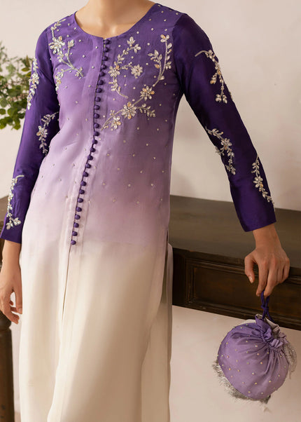 Dastoor | Rania Eid Luxury Pret'25 - Purple Ombre