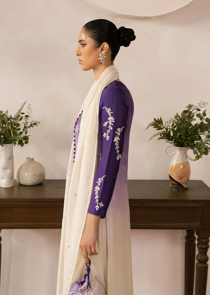 Dastoor | Rania Eid Luxury Pret'25 - Purple Ombre