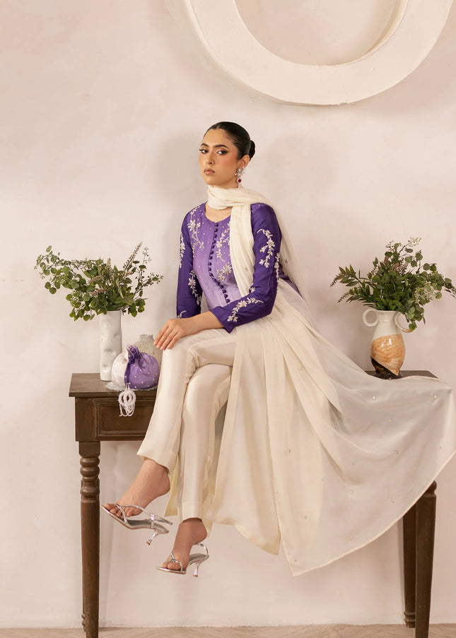 Dastoor | Rania Eid Luxury Pret'25 - Purple Ombre