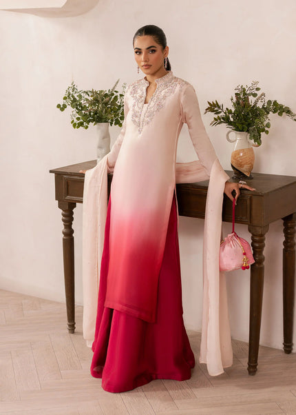 Dastoor | Rania Eid Luxury Pret'25 - Coral