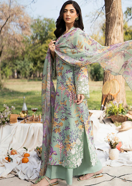 Sheenora | Fresco Lawn Edit'25 - Flourish Green