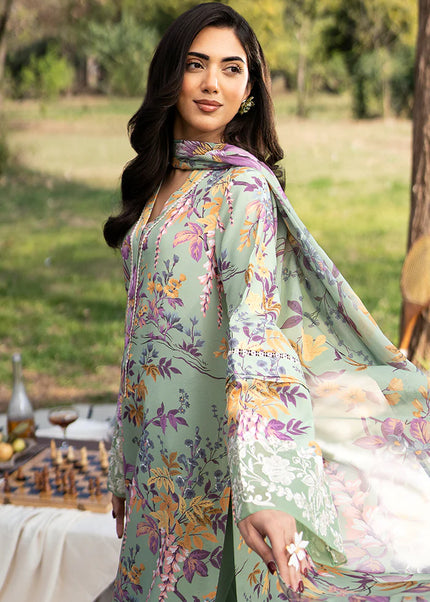 Sheenora | Fresco Lawn Edit'25 - Flourish Green