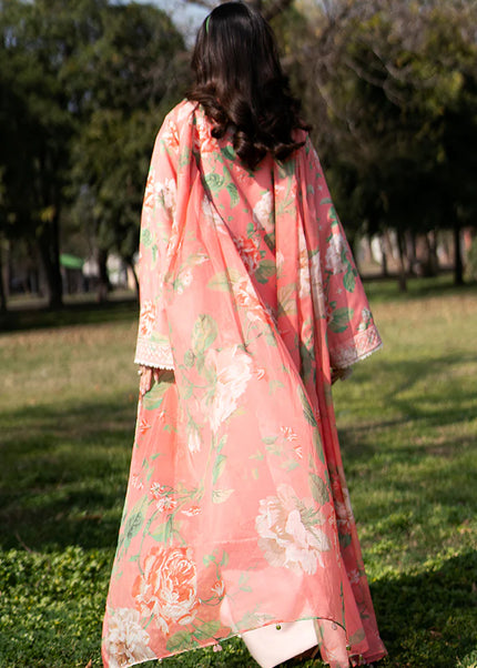 Sheenora | Fresco Lawn Edit'25 - Peach Serenade