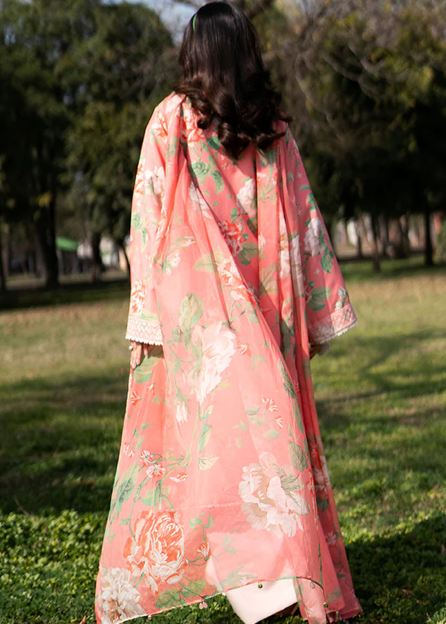 Sheenora | Fresco Lawn Edit'25 - Peach Serenade