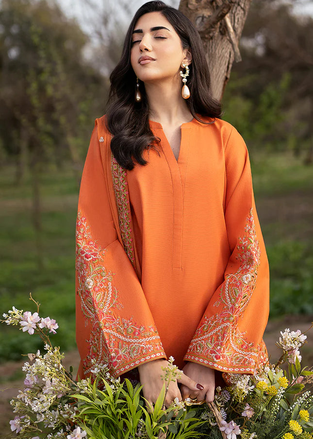 Sheenora | Fresco Lawn Edit'25 - Rust Glow