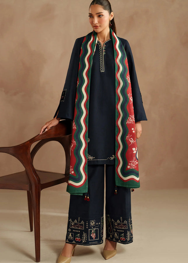 Jazmin | Embroidered Khaddar UW-0195