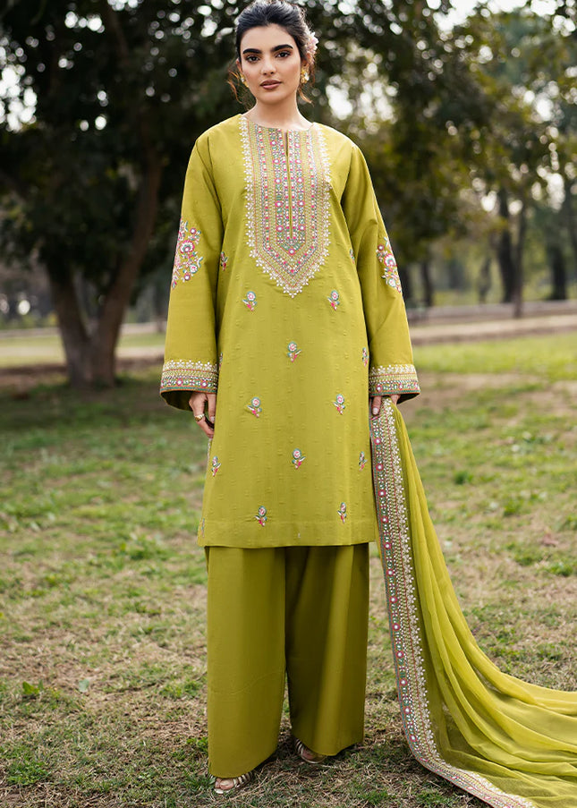 Sheenora | Fresco Lawn Edit'25 - Olive Obsession