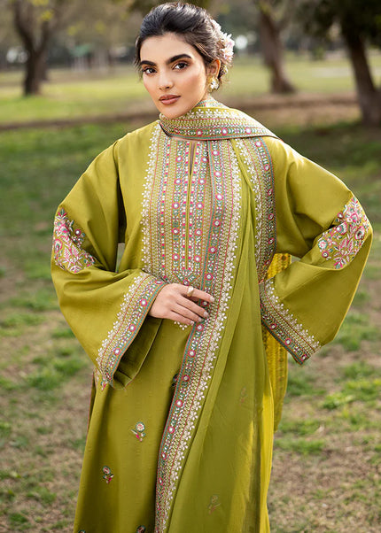 Sheenora | Fresco Lawn Edit'25 - Olive Obsession