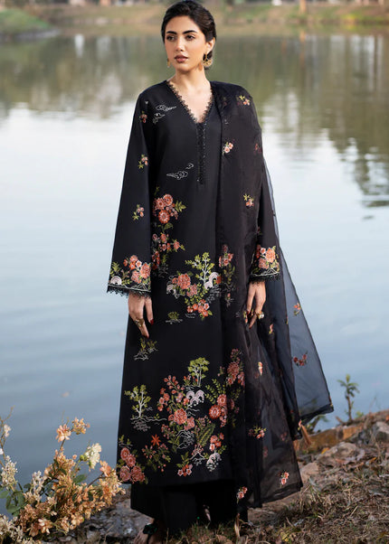 Sheenora | Fresco Lawn Edit'25 - Black Orchid