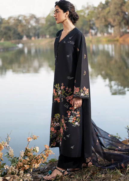 Sheenora | Fresco Lawn Edit'25 - Black Orchid
