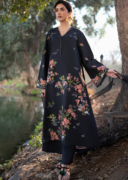 Sheenora | Fresco Lawn Edit'25 - Black Orchid