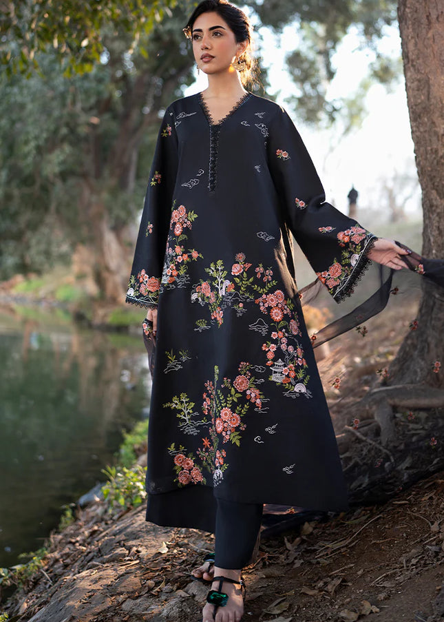 Sheenora | Fresco Lawn Edit'25 - Black Orchid