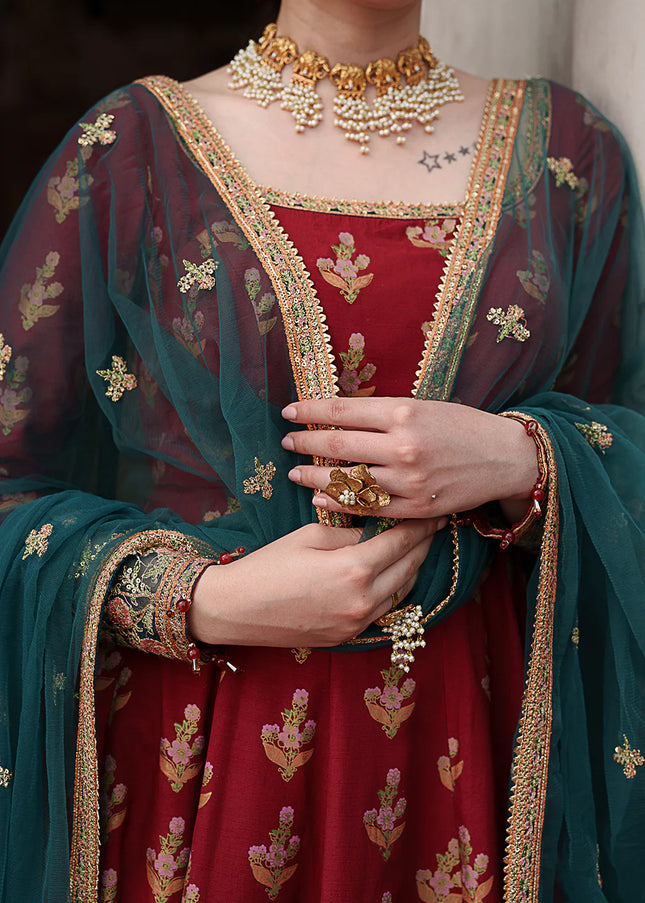 Saad Shaikh | Zaria Festive Pret'25 - Scarlet