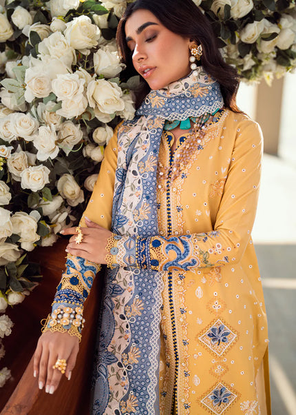 Qalamkar | Sahil Luxury Lawn '25 - Natalie