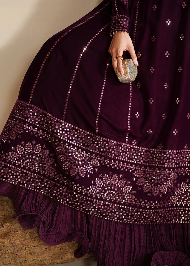 Jazmin | Embroidered Velvet Formal VVF D-1