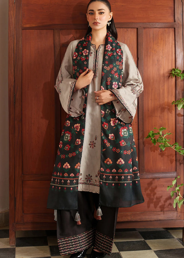 Jazmin | Embroidered Jacquard Khaddar UW-0144