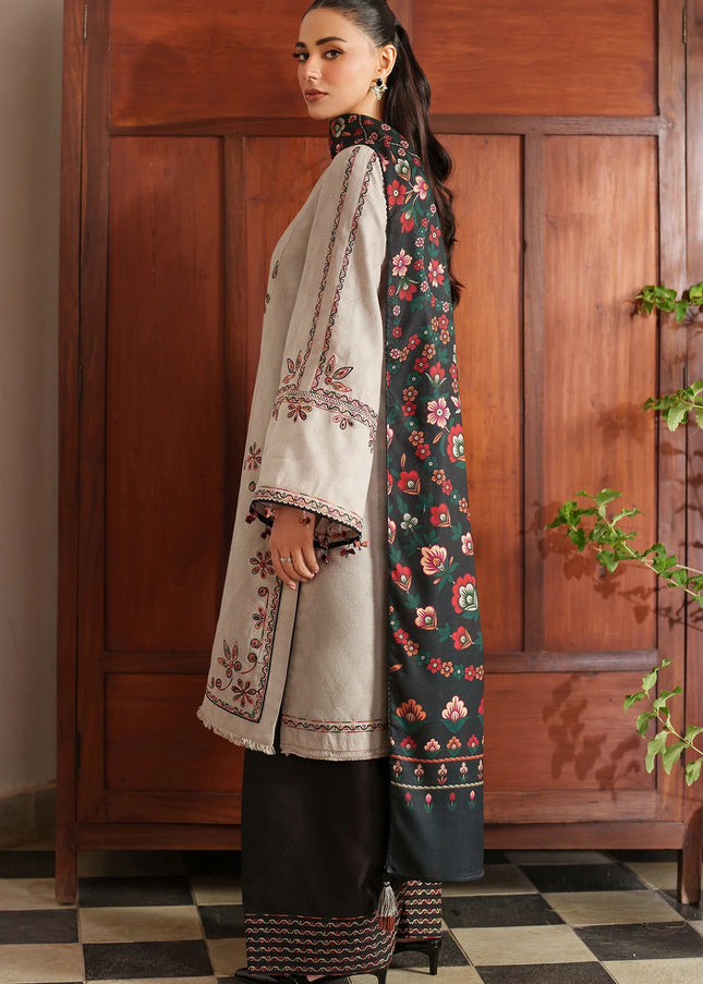 Jazmin | Embroidered Jacquard Khaddar UW-0144