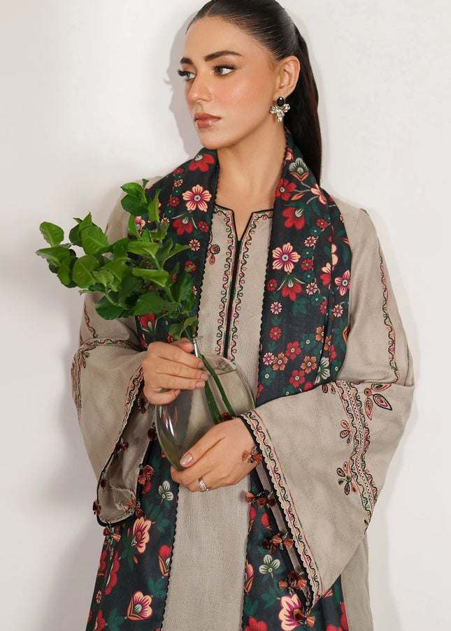 Jazmin | Embroidered Jacquard Khaddar UW-0144