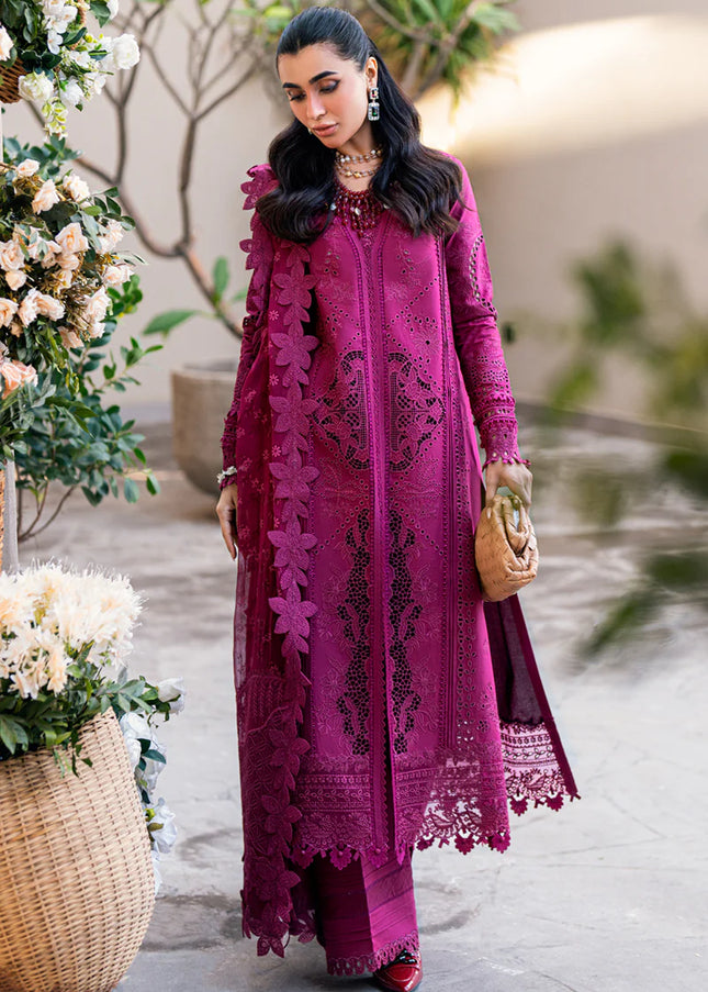 Qalamkar | Sahil Luxury Lawn '25 - Violet