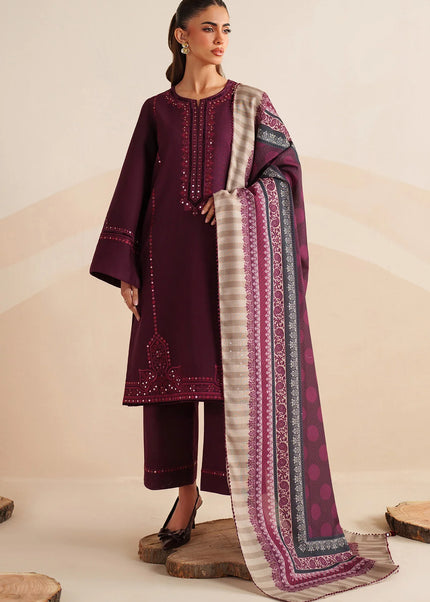 Jazmin | Embroidered Khaddar UW-0220