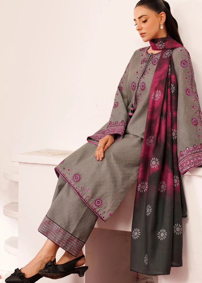 Jazmin | Embroidered Jacquard Khaddar UW-0151