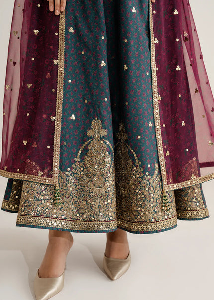 Jazmin | Embroidered Raw Silk UR-7058