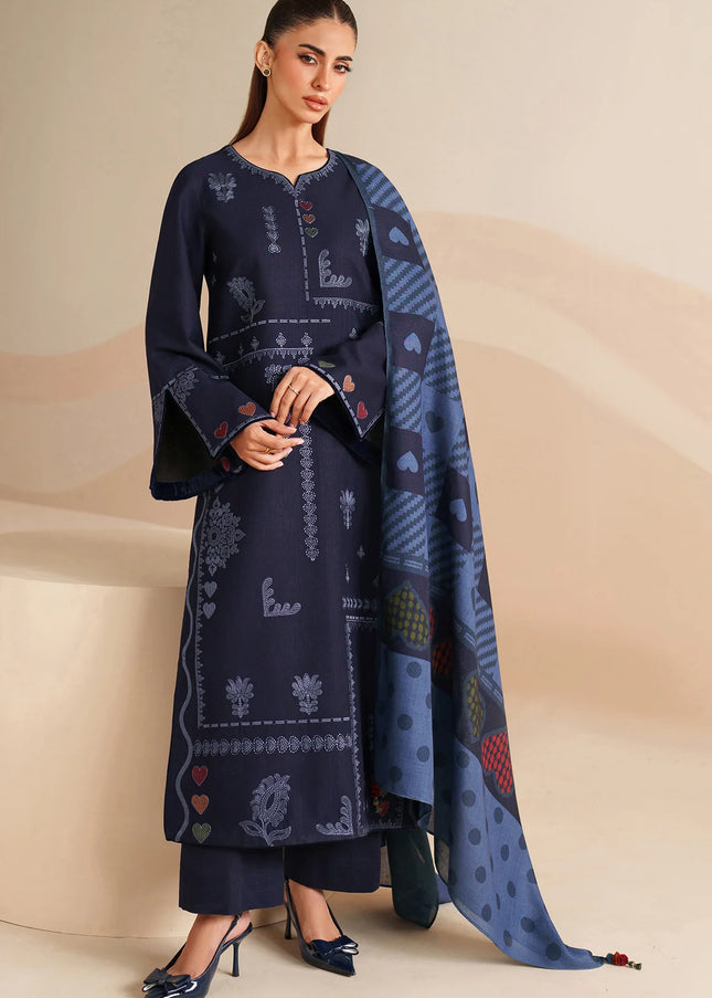 Jazmin | Embroidered Khaddar UW-0229