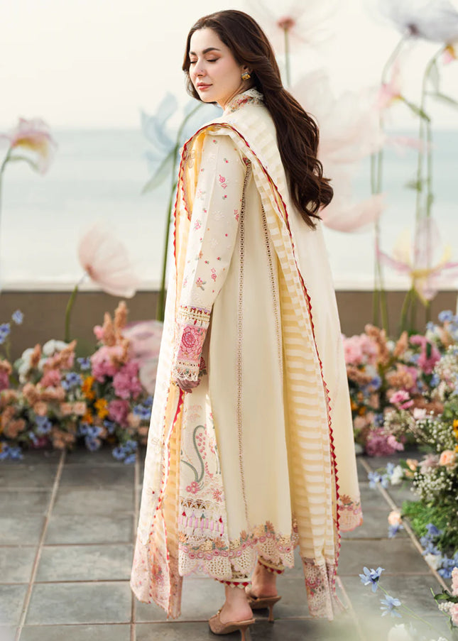 Qalamkar | Sahil Luxury Lawn '25 - Scarlett