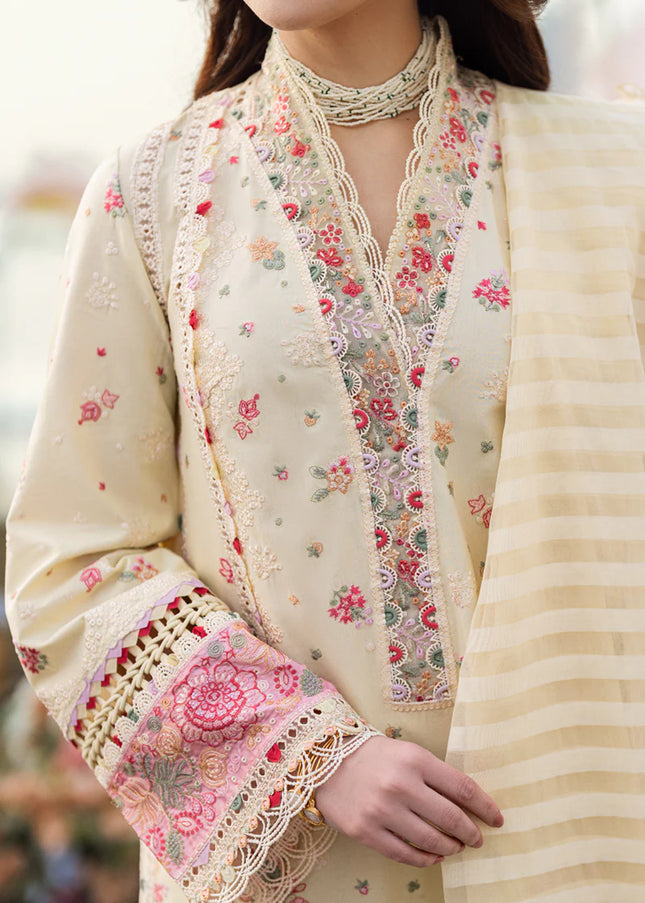 Qalamkar | Sahil Luxury Lawn '25 - Scarlett