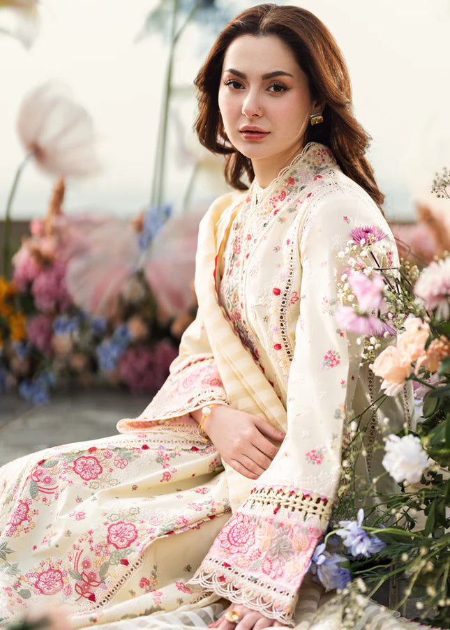 Qalamkar | Sahil Luxury Lawn '25 - Scarlett