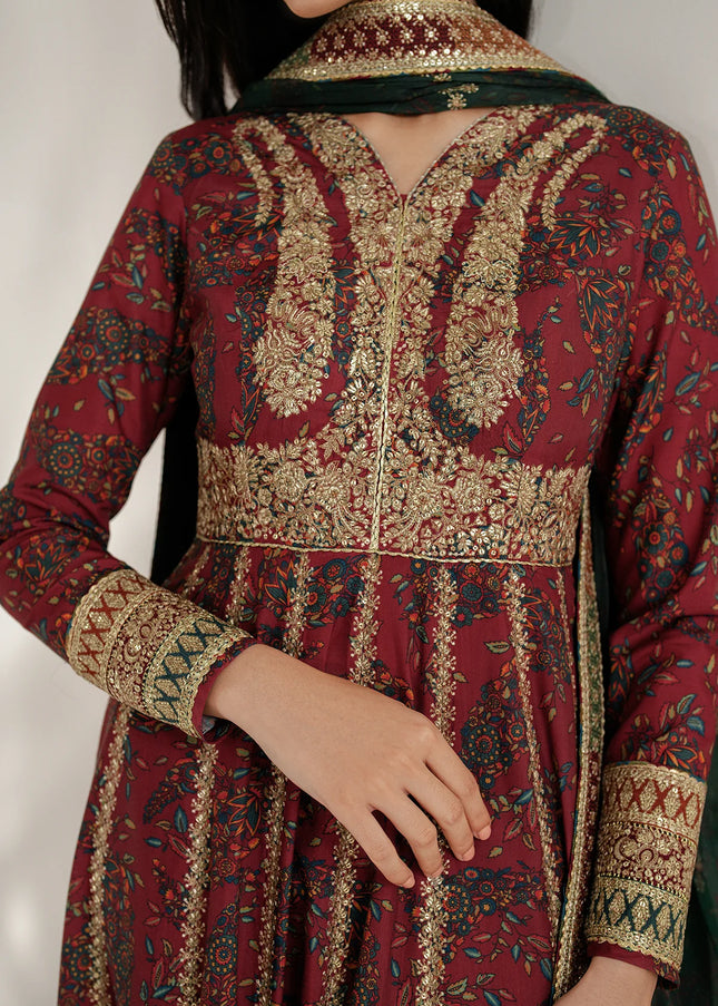 Jazmin | Embroidered Raw Silk UR-7055