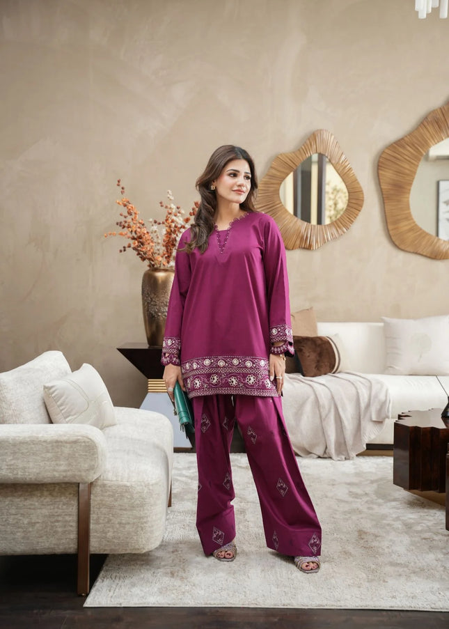 Faiza Faisal | Fnf Co-ord Edit - Violet Mist