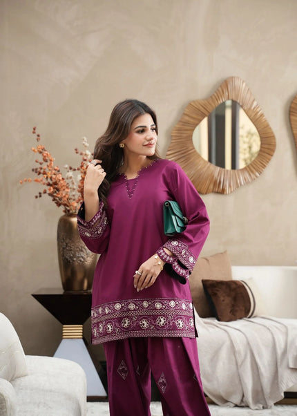 Faiza Faisal | Fnf Co-ord Edit - Violet Mist