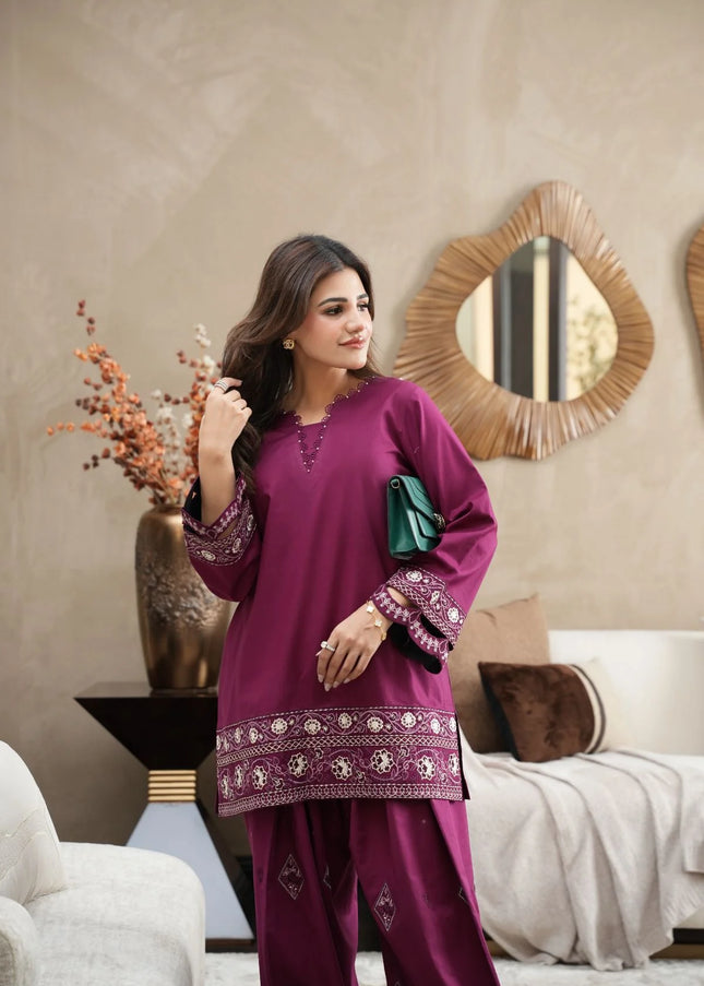 Faiza Faisal | Fnf Co-ord Edit - Violet Mist