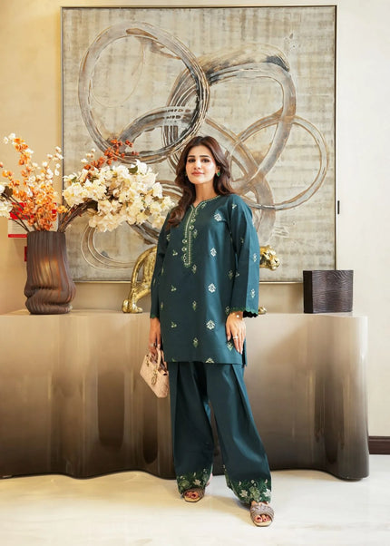 Faiza Faisal | Fnf Co-ord Edit - Deep Teal Charm