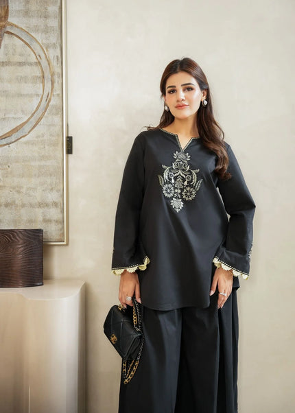 Faiza Faisal | Fnf Co-ord Edit - Black Eclipse