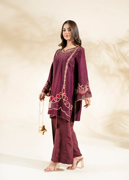 Faiza Faisal | Elara - Plum Royale