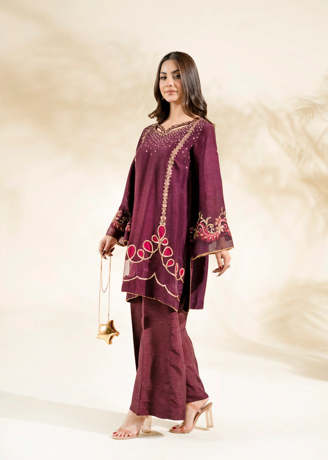 Faiza Faisal | Elara - Plum Royale