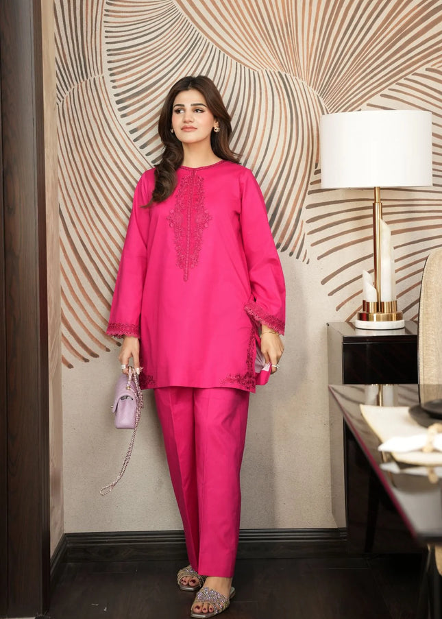 Faiza Faisal | Fnf Co-ord Edit - Pink Carnation